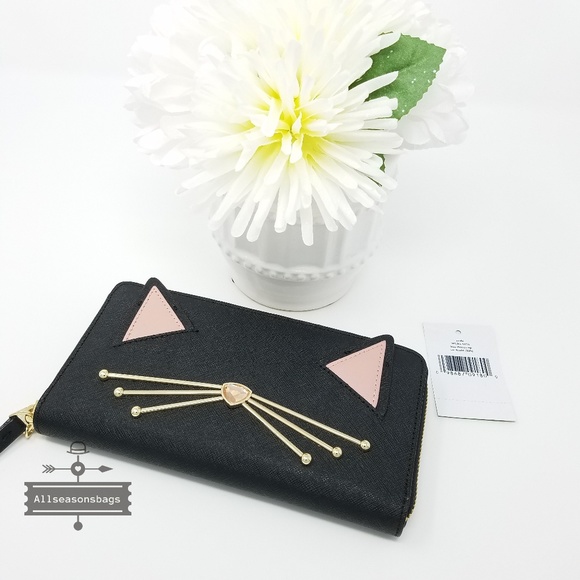 Kate spade cat wallet jazz things up black - Picture 2 of 8